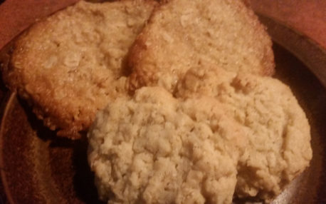 Oat biscuits and crisps