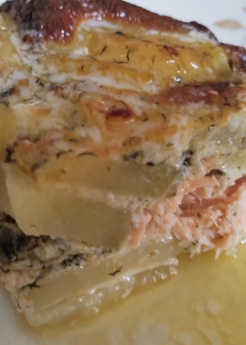 Laxpudding - Salmon and Potato bake